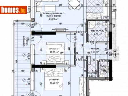 Тристаен, 107m² - Апартамент за продажба - 113600118