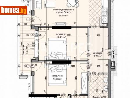 Тристаен, 111m² - Апартамент за продажба - 113600123