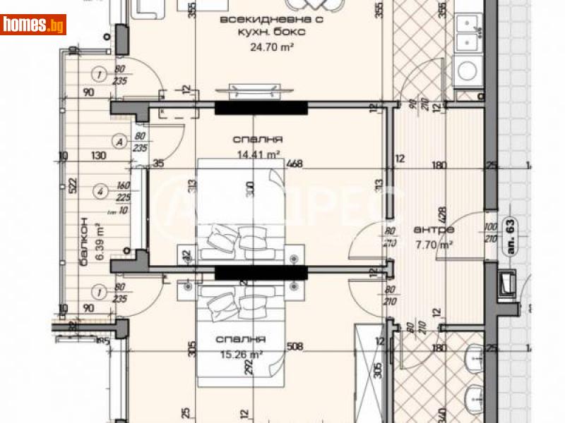 Тристаен, 110m² - Варна, Варна - Апартамент за продажба - АДРЕС НЕДВИЖИМИ ИМОТИ - 113600153