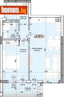 Двустаен, 75m² - Апартамент за продажба - 113612220