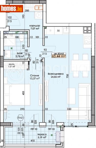 Двустаен, 75m² - Жк. Тракия, Пловдив - Апартамент за продажба - Проспект Имоти  - 113612220