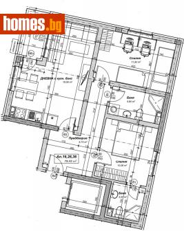 Тристаен, 91m² - Апартамент за продажба - 113616170