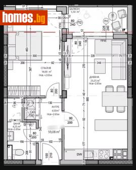 Двустаен, 69m² - Апартамент за продажба - 113616555