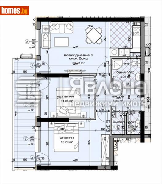 Тристаен, 107m² - Жк. Младост, Варна - Апартамент за продажба - ЯВЛЕНА - 113629068
