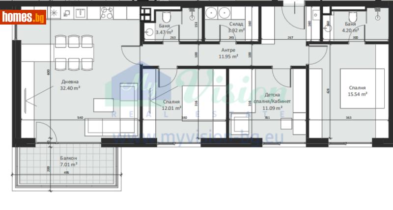 Четиристаен, 145m² - Кв. Малинова Долина, София - Апартамент за продажба - Myvision Real Estate - 113630526