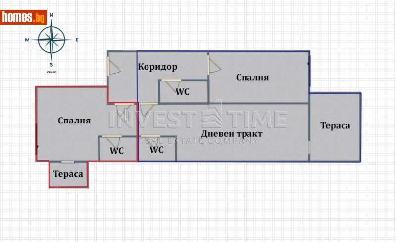 Тристаен, 123m² - С.Кранево, Добрич - Апартамент за продажба - Invest Time - 113636198
