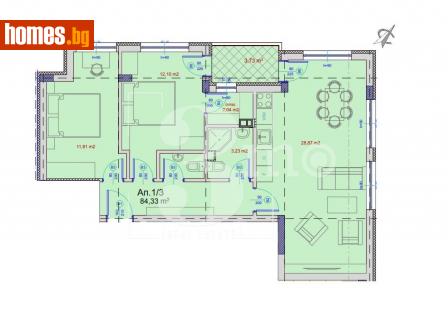 Тристаен, 102m² - Апартамент за продажба - 113643663