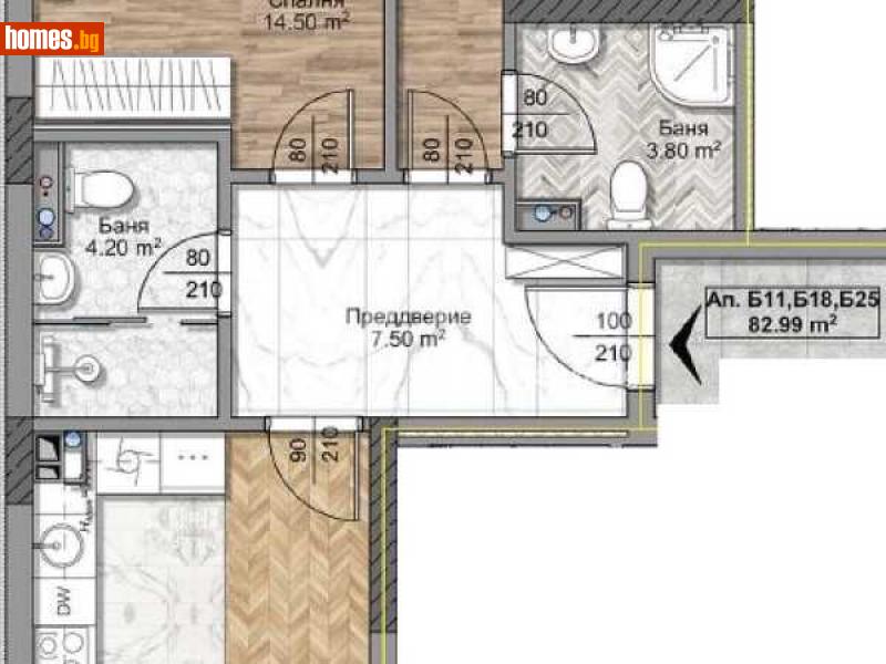 Тристаен, 101m² - Жк. Овча Купел, София - Апартамент за продажба - ИМОТЕКА АД - 113644402