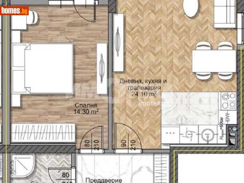 Двустаен, 75m² - Жк. Овча Купел, София - Апартамент за продажба - ИМОТЕКА АД - 113644404