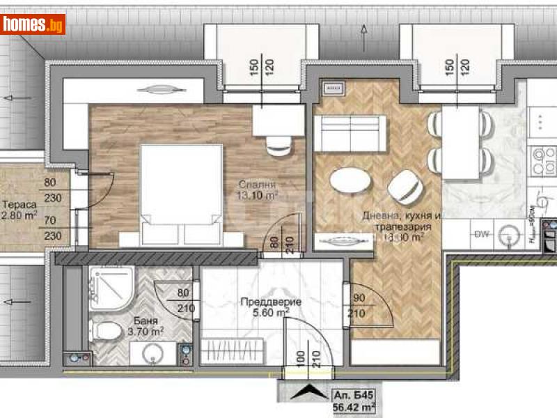 Двустаен, 67m² - Жк. Овча Купел, София - Апартамент за продажба - ИМОТЕКА АД - 113644442