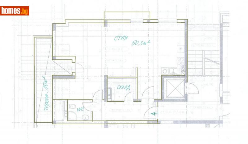 Ателие/Таван, 100m² - Жк. Овча Купел 2, София - Апартамент за продажба - Катани Инженеринг ООД - 113645236