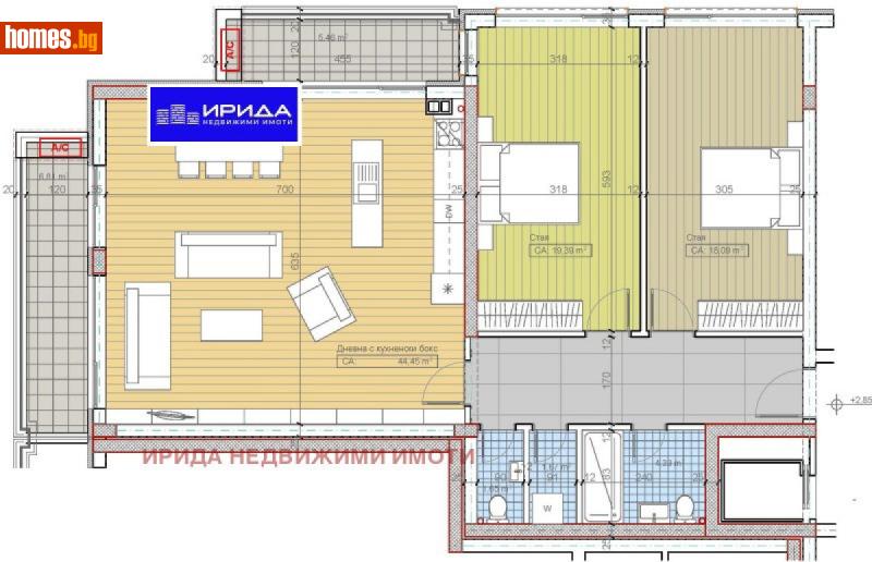 Тристаен, 154m² - Кв. Бояна, София - Апартамент за продажба - Ирида - 113649693