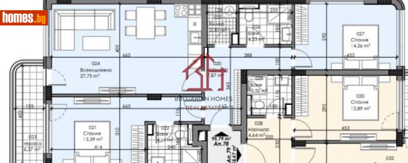 Тристаен, 113m² - Жк. Сердика, София - Апартамент за продажба - Bulgarian Homes - 113658126