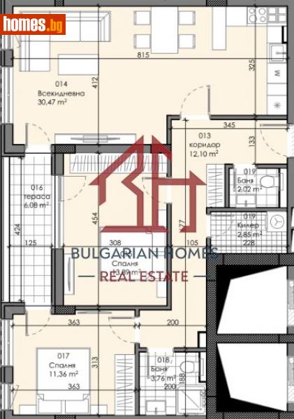 Тристаен, 114m² - Жк. Зона Б18, София - Апартамент за продажба - Bulgarian Homes - 113658159