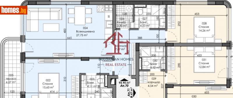 Тристаен, 113m² - Жк. Зона Б18, София - Апартамент за продажба - Bulgarian Homes - 113658264