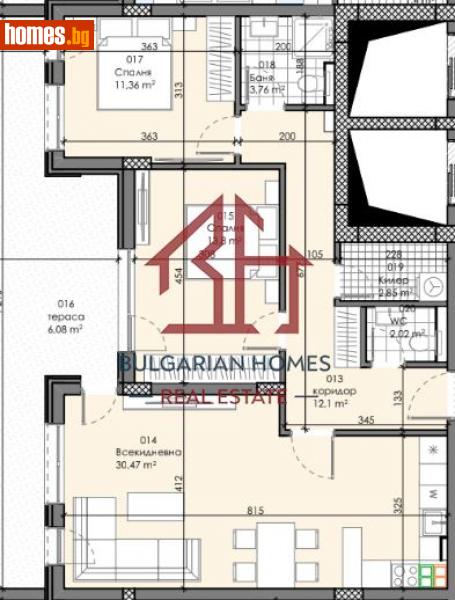 Тристаен, 114m² - Жк. Зона Б18, София - Апартамент за продажба - Bulgarian Homes - 113658274