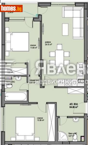 Тристаен, 95m² - Жк. Овча Купел 2, София - Апартамент за продажба - ЯВЛЕНА - 113672864