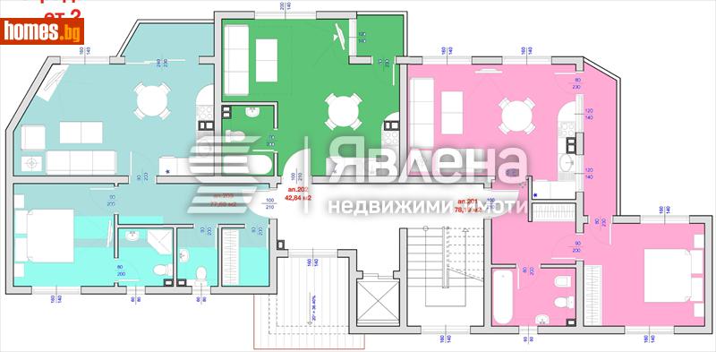 Едностаен, 43m² - Гр.Бяла, Варна - Апартамент за продажба - ЯВЛЕНА - 113672873