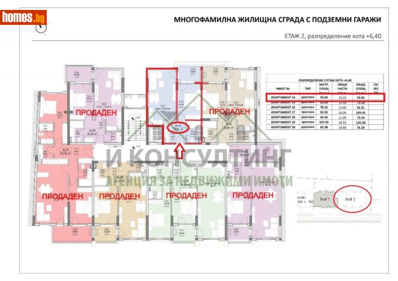 Двустаен, 70m² - Кв. Малинова Долина, София - Апартамент за продажба - I Consulting - 113673671