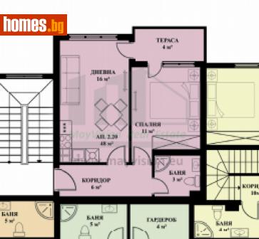 Двустаен, 54m² - Апартамент за продажба - 113673733