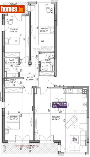 Четиристаен, 201m² - Кв. Кършияка, Пловдив - Апартамент за продажба - Превилекс имоти ЕООД - 113674390