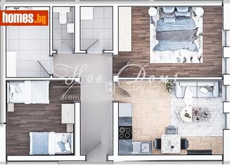 Тристаен, 102m² - Апартамент за продажба - 113690708