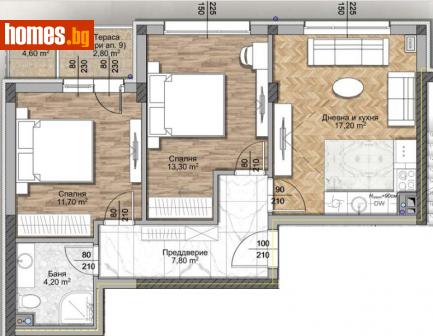 Тристаен, 88m² - Апартамент за продажба - 113691674