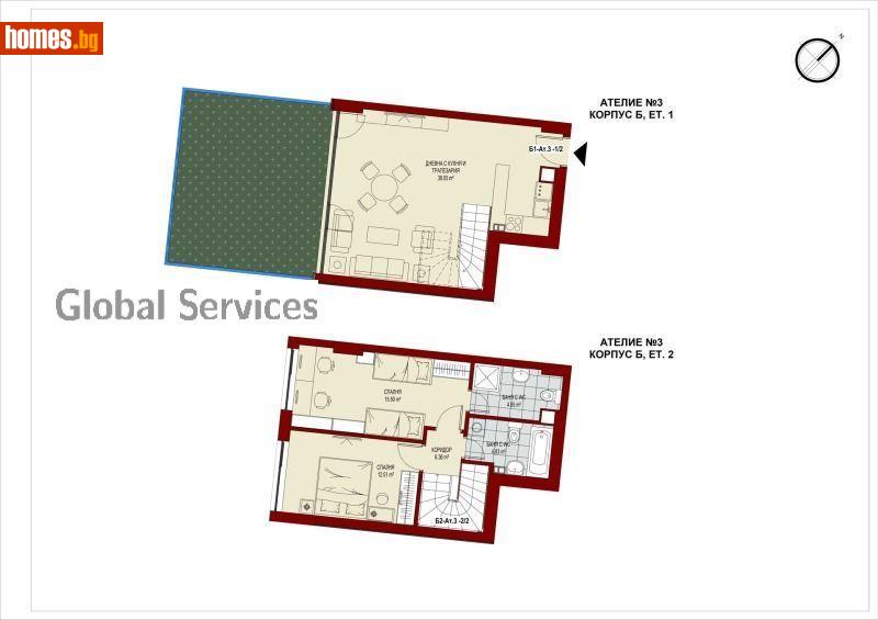 Мезонет, 142m² - Жк. Сердика, София - Апартамент за продажба - Глобъл Сървисиз ООД - 113719456