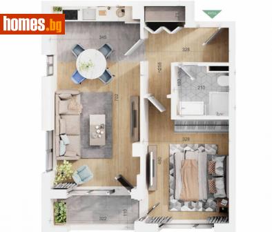 Двустаен, 70m² - Апартамент за продажба - 113725453