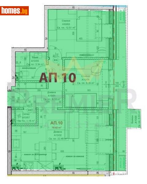 Тристаен, 86m² - Жк. Овча Купел, София - Апартамент за продажба - ИМОТИ ПРЕМИЕР - 113738632