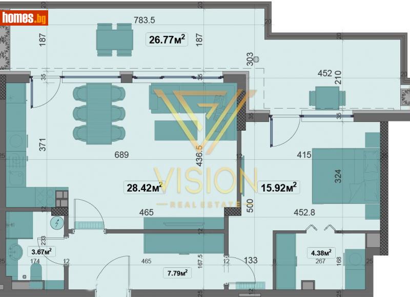 Двустаен, 110m² - Жк. Овча Купел, София - Апартамент за продажба - Vision Real Estate - 113743077
