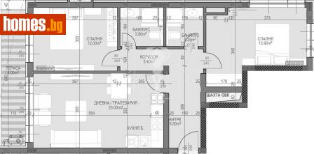 Тристаен, 105m² - Апартамент за продажба - 113744383