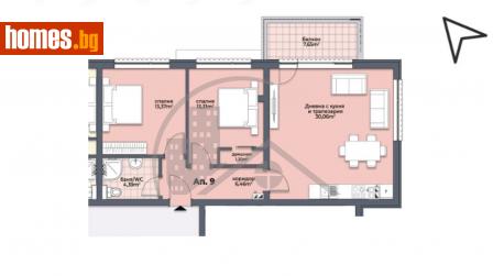 Тристаен, 99m² - Апартамент за продажба - 113752601