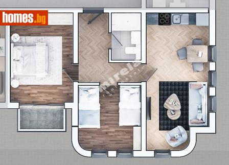 Тристаен, 97m² - Апартамент за продажба - 113759843