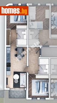 Тристаен, 105m² - Апартамент за продажба - 113759863