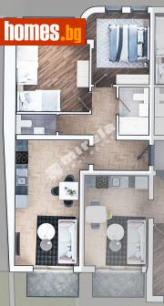 Тристаен, 101m² - Апартамент за продажба - 113759985
