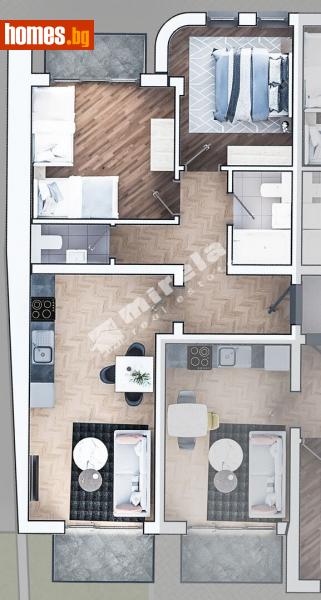Тристаен, 101m² - Жк. Зона Б19, София - Апартамент за продажба - МИРЕЛА - 113759985