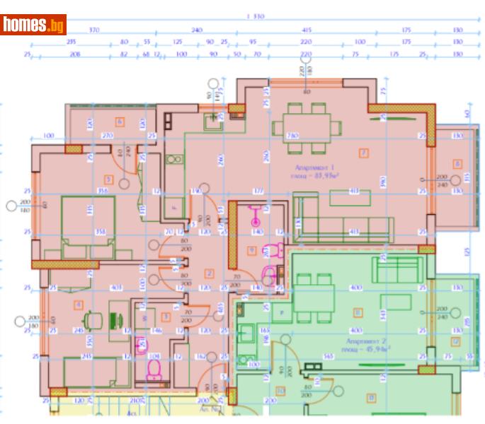 Тристаен, 94m² - Жк. Баларбаши, Благоевград - Апартамент за продажба - Domoss - 113761741