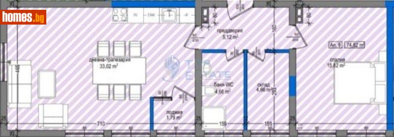 Двустаен, 75m² - Гр.Павликени, Велико Търново - Апартамент за продажба - Top Estate - 113773529