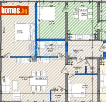 Тристаен, 97m² - Апартамент за продажба - 113773531