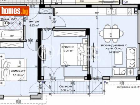 Тристаен, 96m² - Апартамент за продажба - 113777033