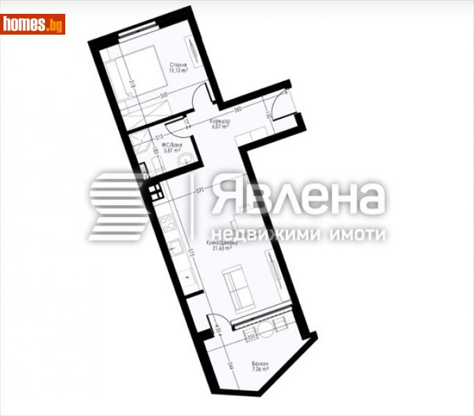 Двустаен, 78m² - Жк. Възраждане, Варна - Апартамент за продажба - ЯВЛЕНА - 113777570