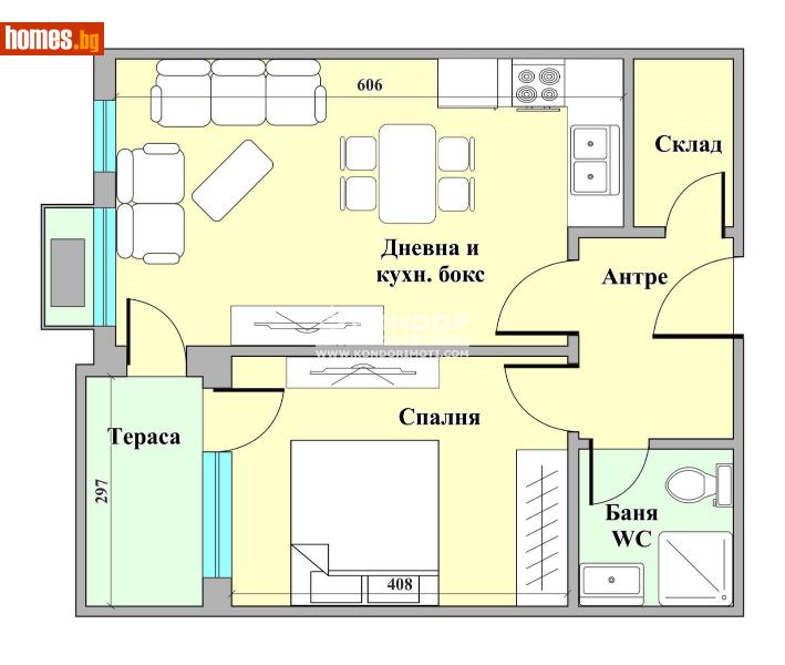 Двустаен, 67m² - Кв. Кършияка, Пловдив - Апартамент за продажба - КОНДОР НЕДВИЖИМИ ИМОТИ - 113777993