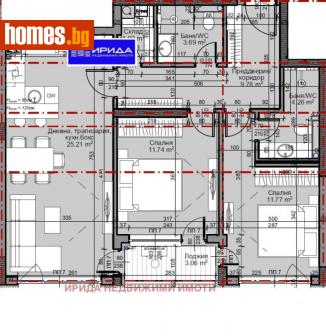 Тристаен, 99m² - Апартамент за продажба - 113786291