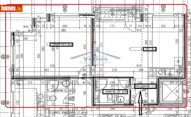 Двустаен, 73m² - Жк. Овча Купел 2, София - Апартамент за продажба - Велиос Консулт ЕООД - 113813845