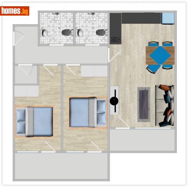 Двустаен, 80m² - Жк. Разсадника, София - Апартамент за продажба - Corta Imoti - 113818267