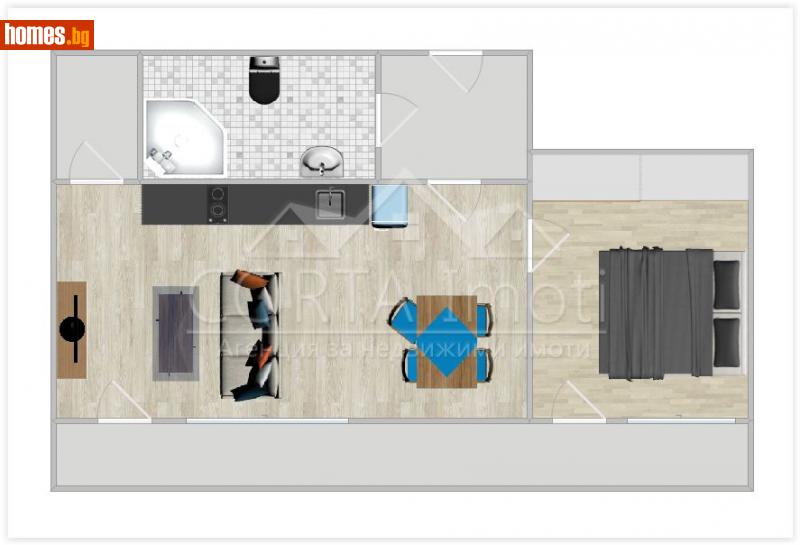 Двустаен, 73m² - Жк. Полигона, София - Апартамент за продажба - Corta Imoti - 113818275