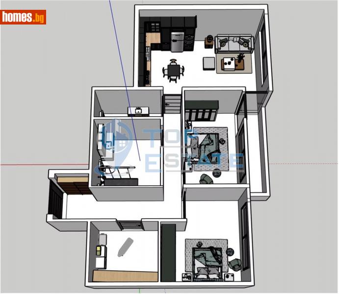 Тристаен, 103m² - Жк. Бузлуджа, Велико Търново - Апартамент за продажба - Top Estate - 113821319