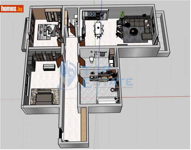 Тристаен, 112m² - Жк. Бузлуджа, Велико Търново - Апартамент за продажба - Top Estate - 113821324