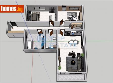 Тристаен, 112m² - Апартамент за продажба - 113821333